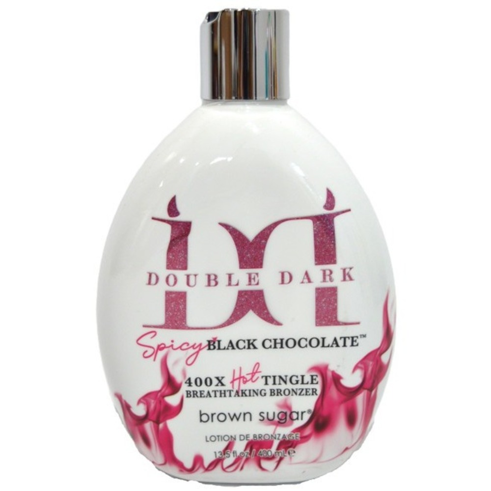 Brown Sugar Double Dark Spicy Black Chocolate 400X Hot Tingle Bronzer 13.5oz